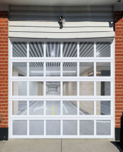 Aluminum alloy perspective garage door