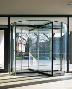 Four-wing Revolving Door